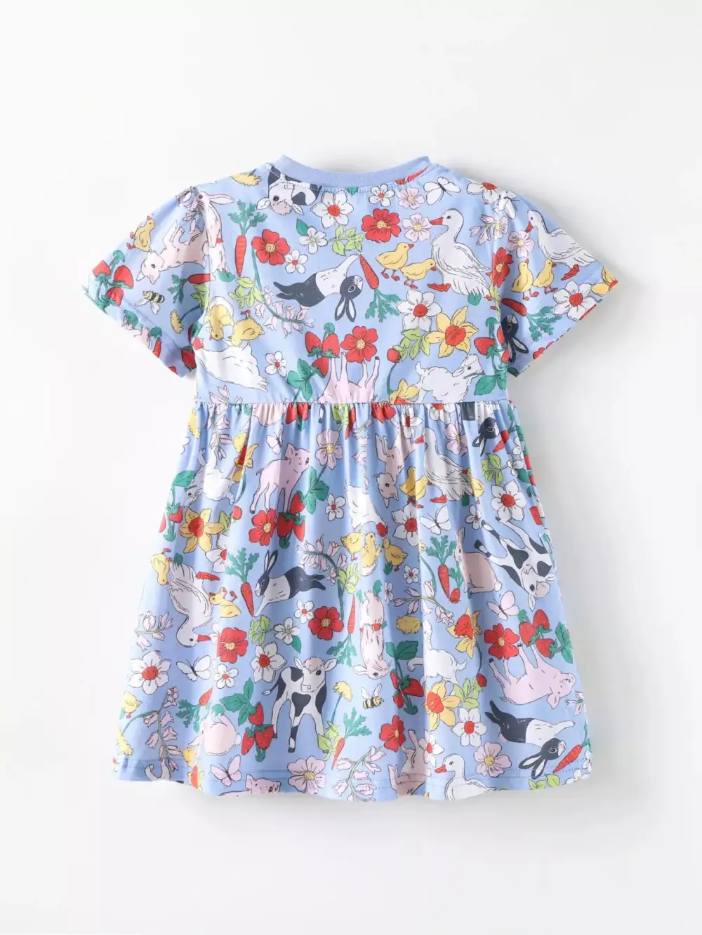 Girls Farm Animal Print Dress