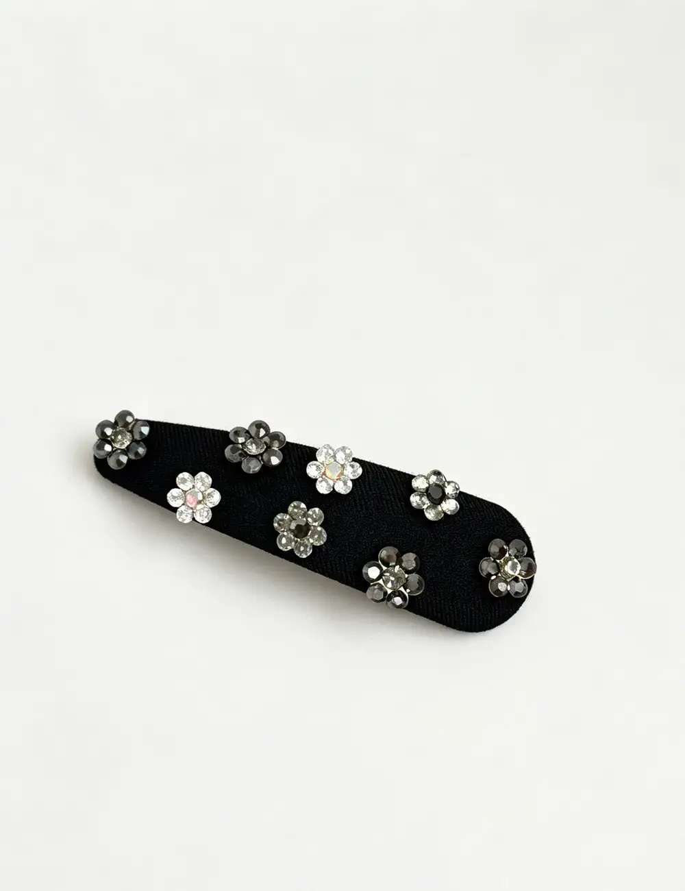 Floral Embellished Barrette Hair Clip