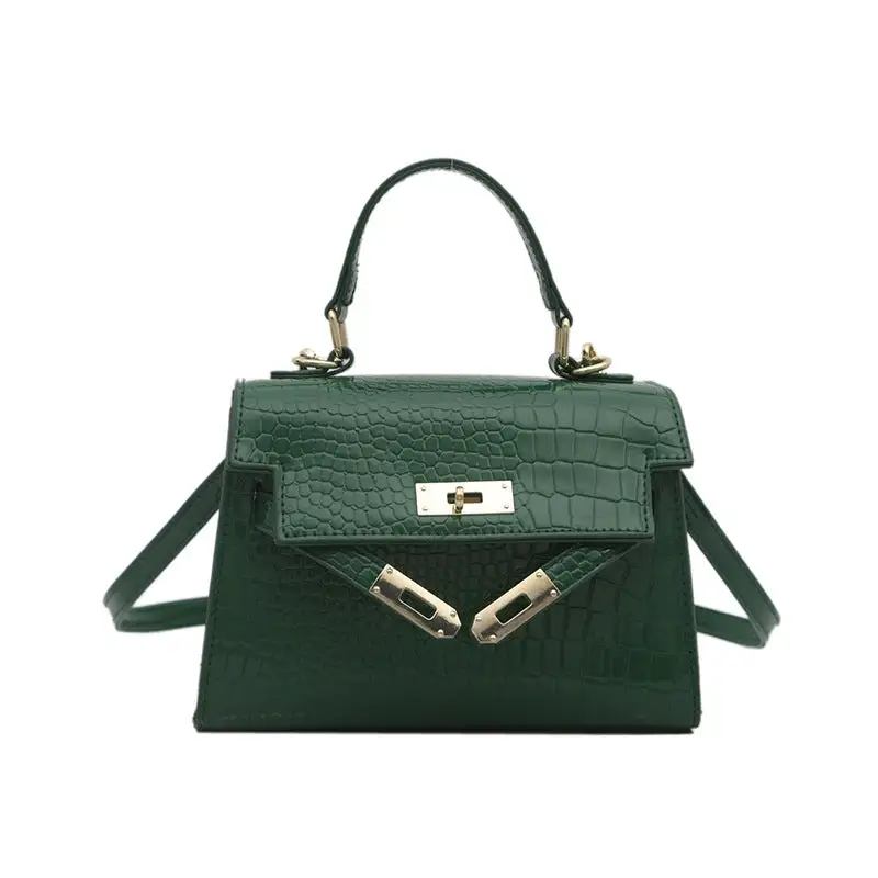 Foldover Compact Square Crossbody Bag