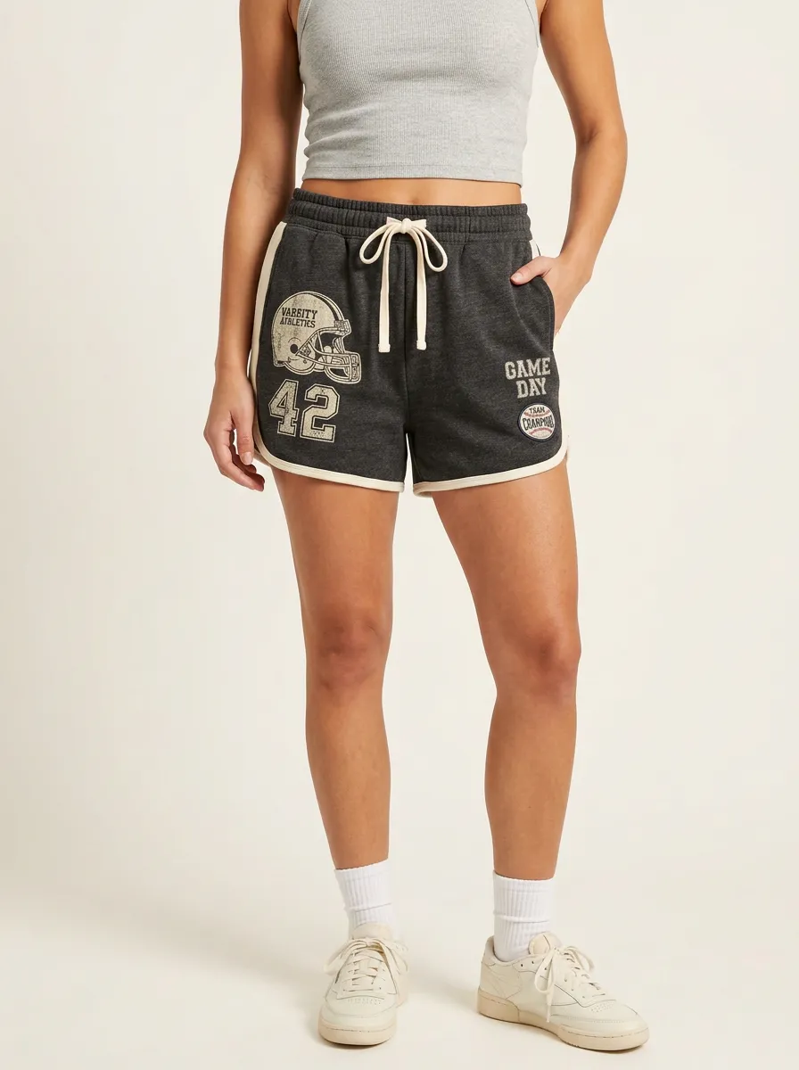 Women's Football Lover Varsity Helmet 42 Printed shorts
