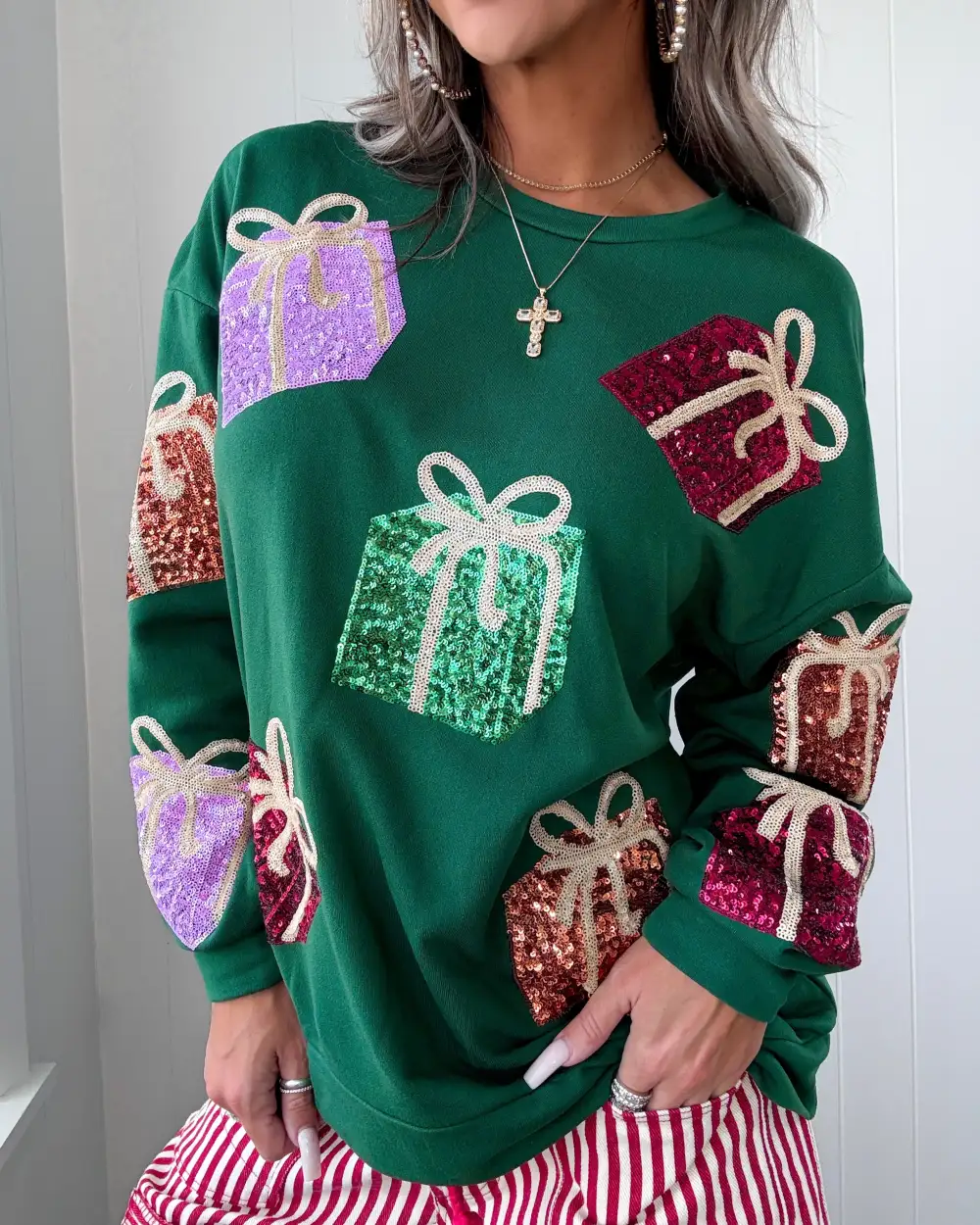 Classic Sequin Sweater
