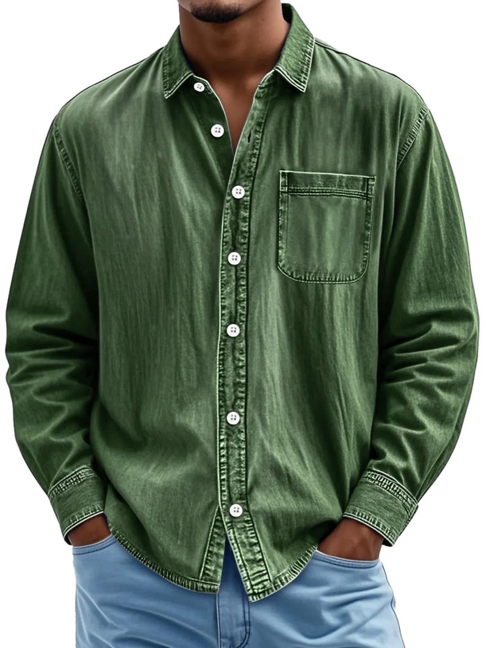 Heritage Long Sleeve Button Front Shirt