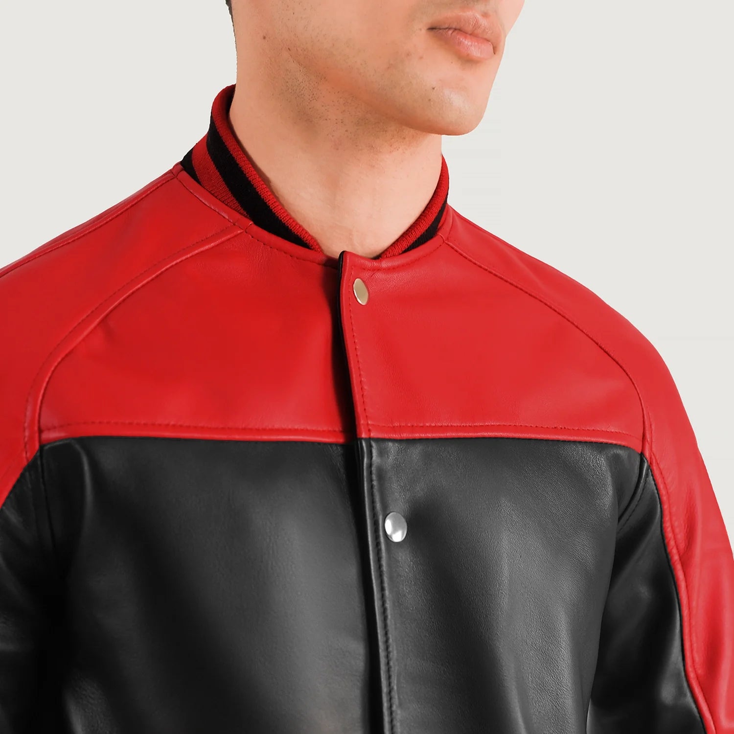 Men's Classic Leather Varsity Jacket