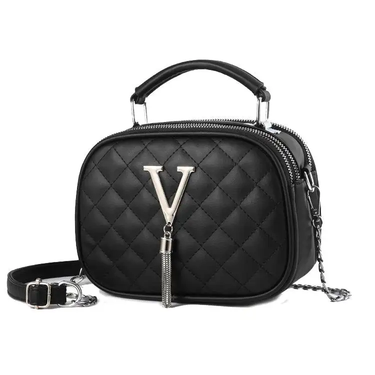 Urban Chain Handbag Large Capacity One-Shoulder PU Bag