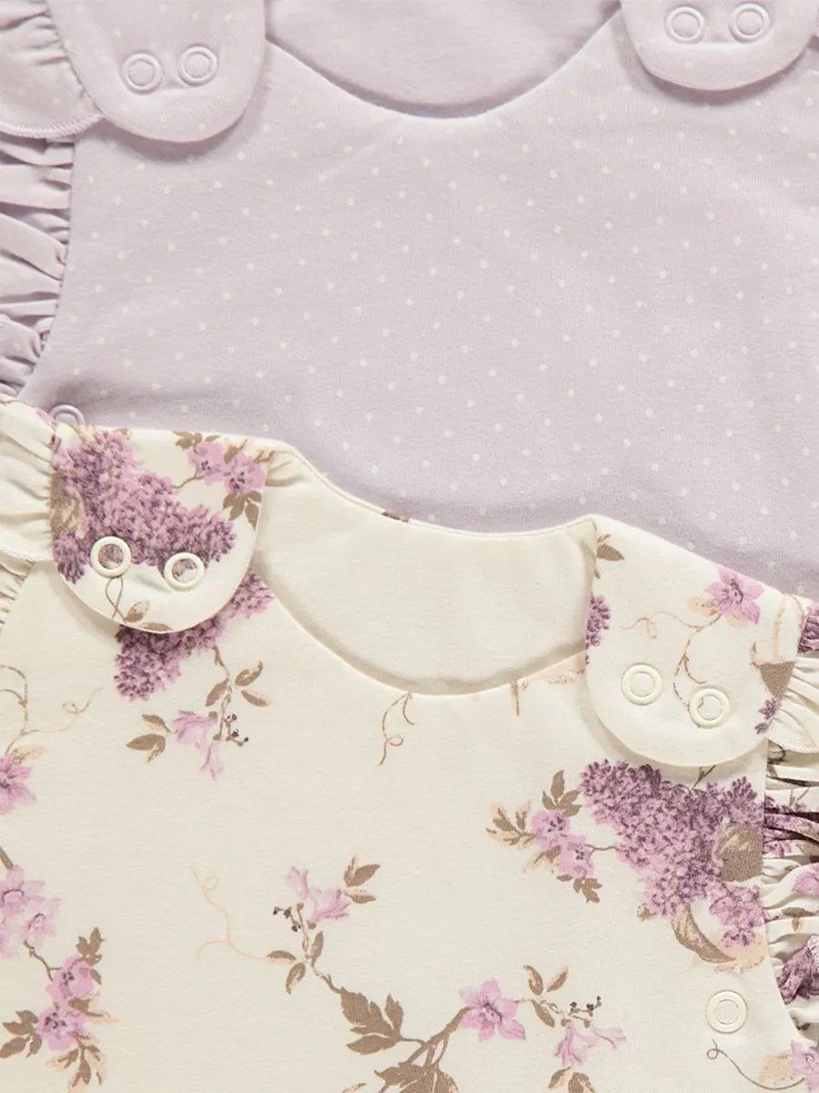 Lilac Floral 1 Tog Sleeping Bag 2 Pack