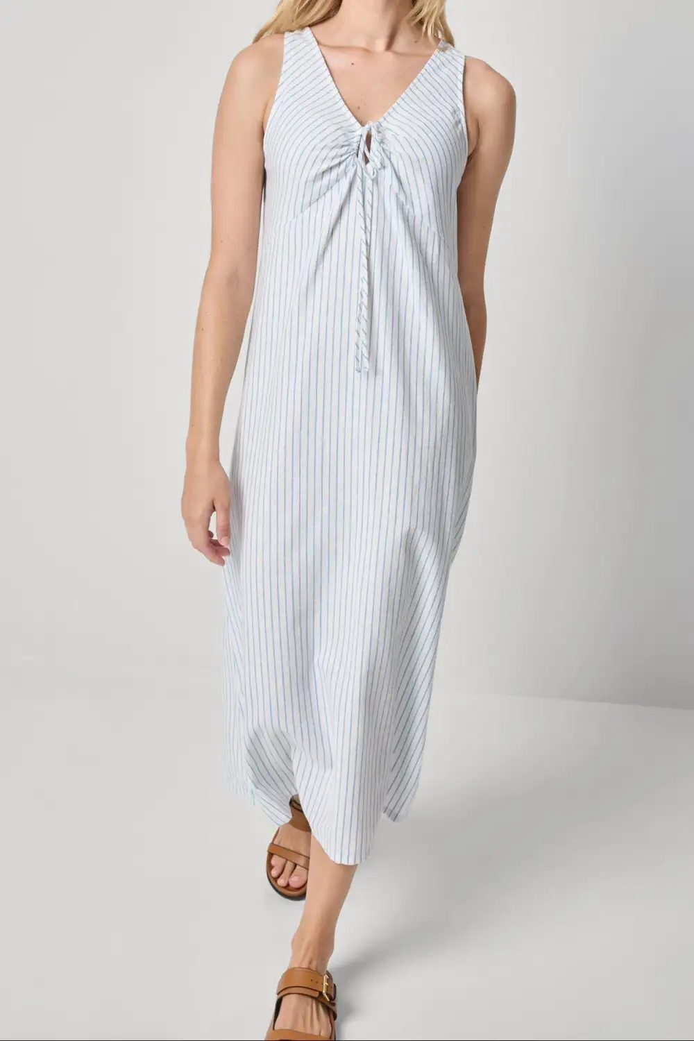 Striped Midi Easy Fit Dress