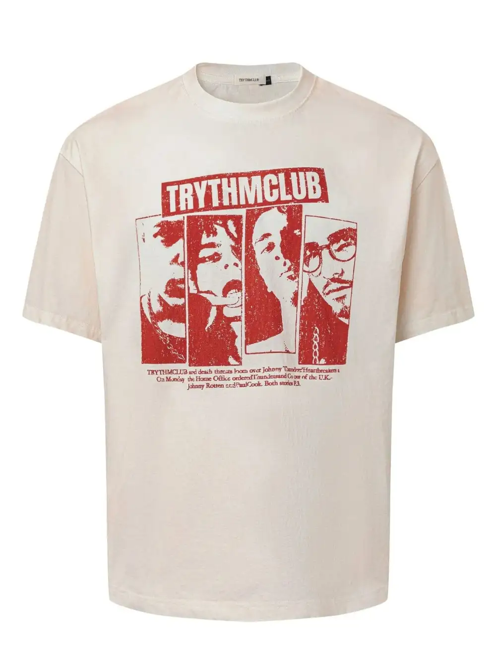 Clean Graphic Short Sleeve Oversized Crew Neck Tee