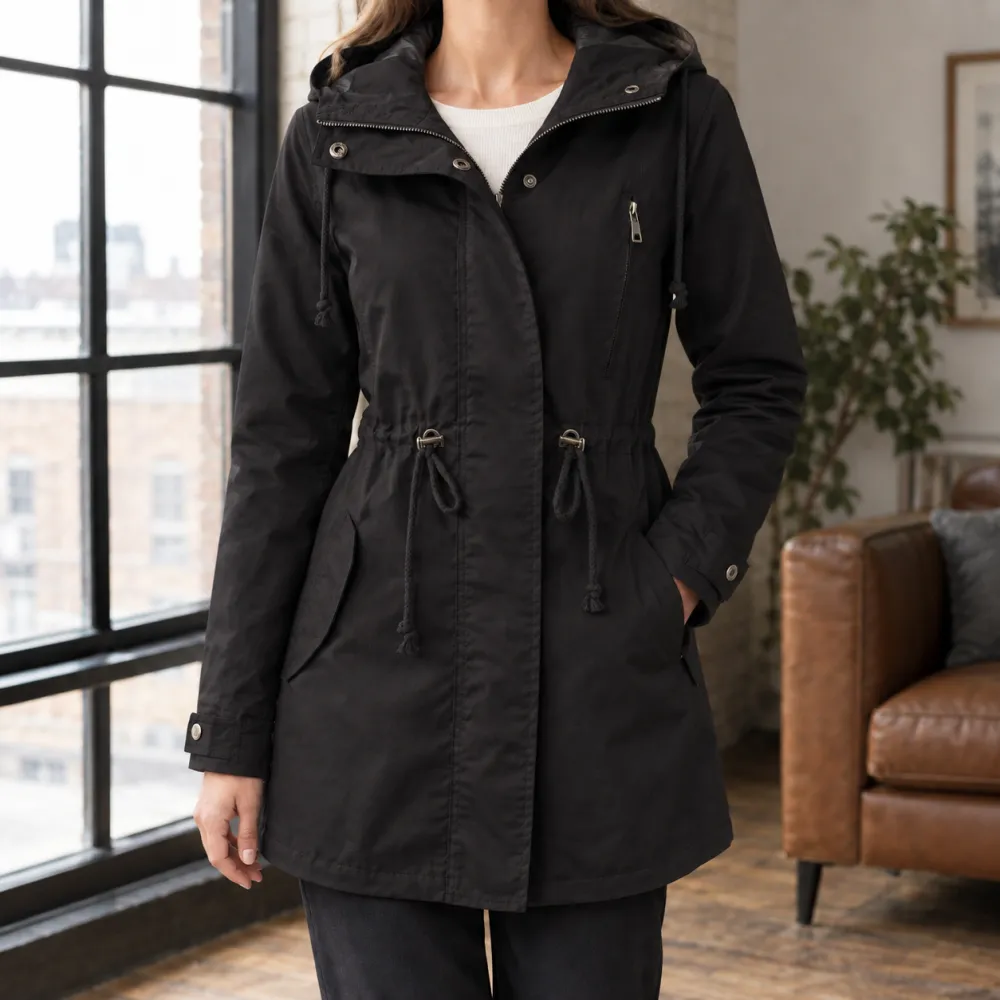 Hooded Mid-Length Parka