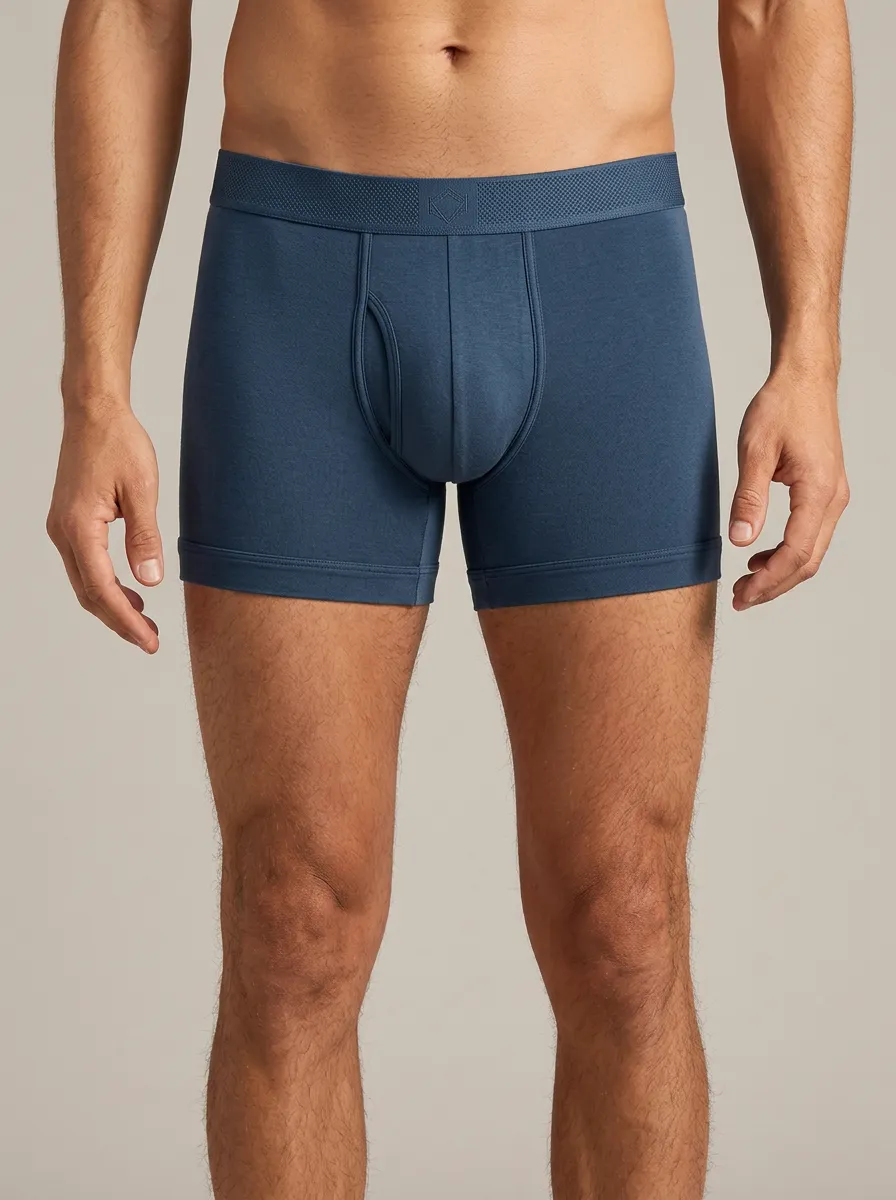 Elastic-Waistband Men's Three-Pack Boxer Briefs
