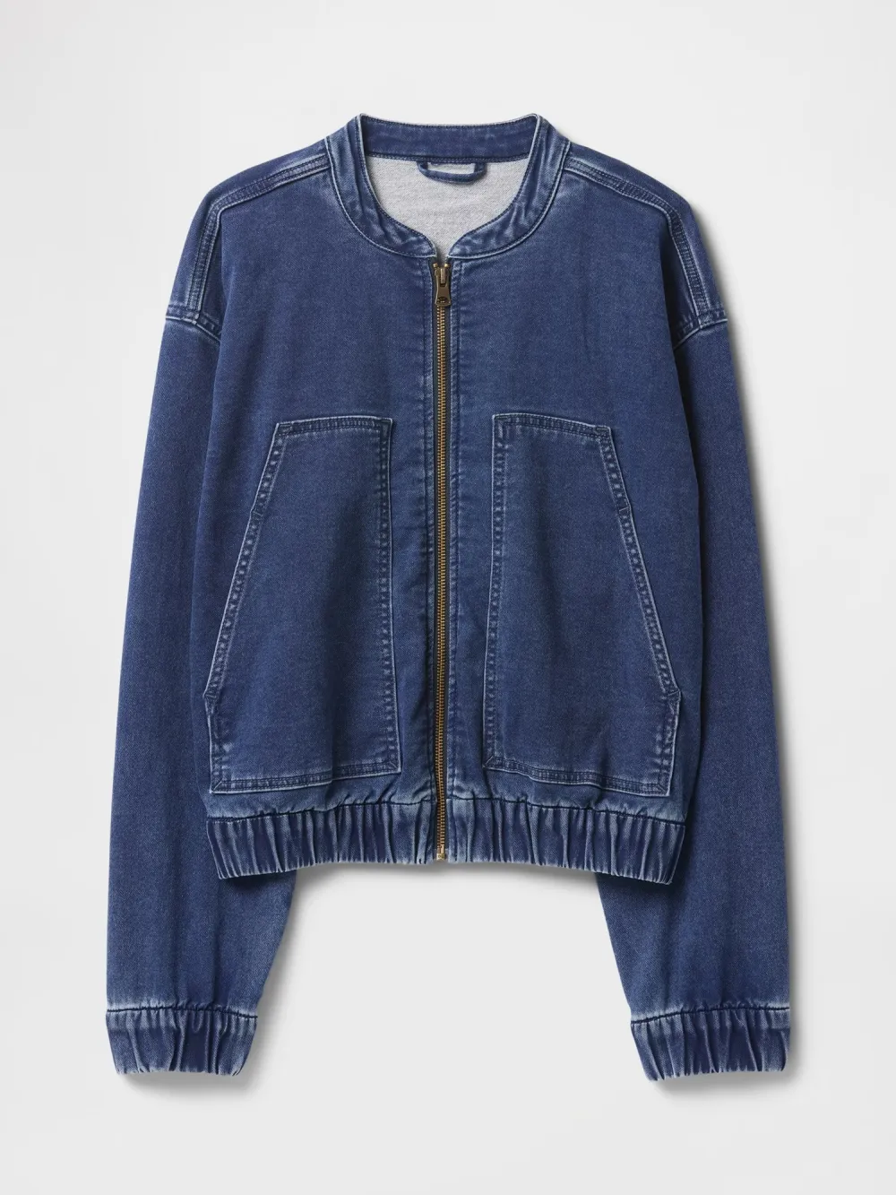 Round Neck Drawstring Jacket