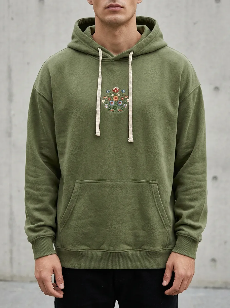 Unisex Botanical Flower Lover Floral Print Hoodie