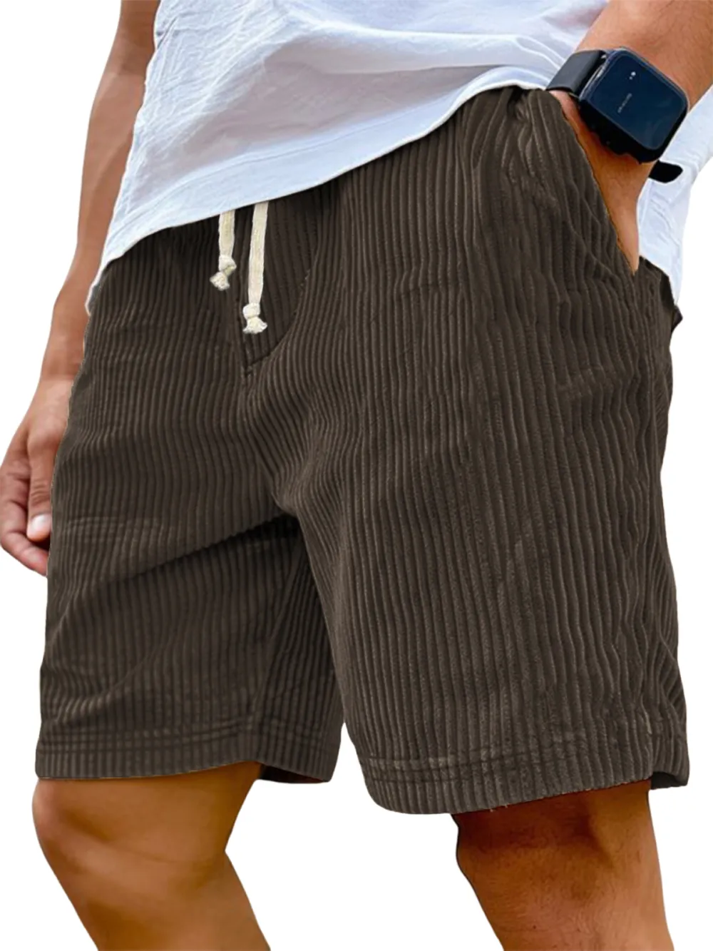 Corduroy Relaxed Fit Shorts