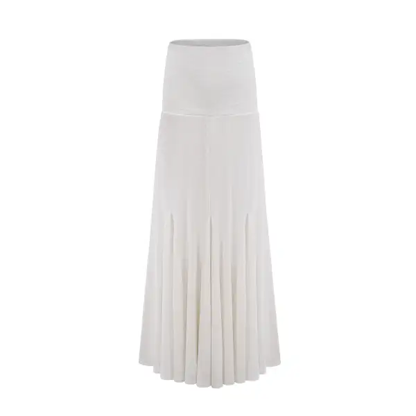 Pleated High Rise Skirt