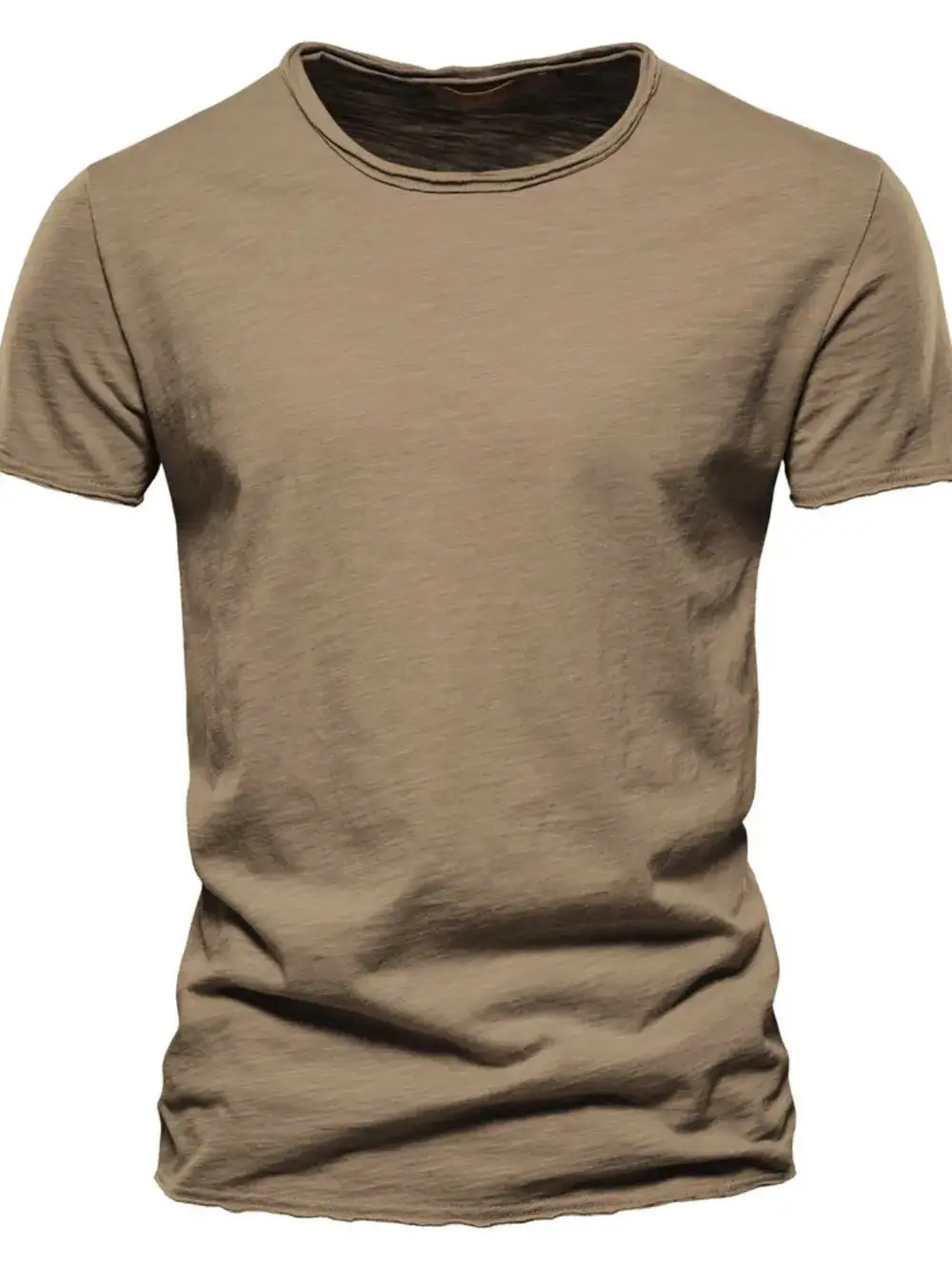 Button Detail Crew Neck Short Sleeve Tee