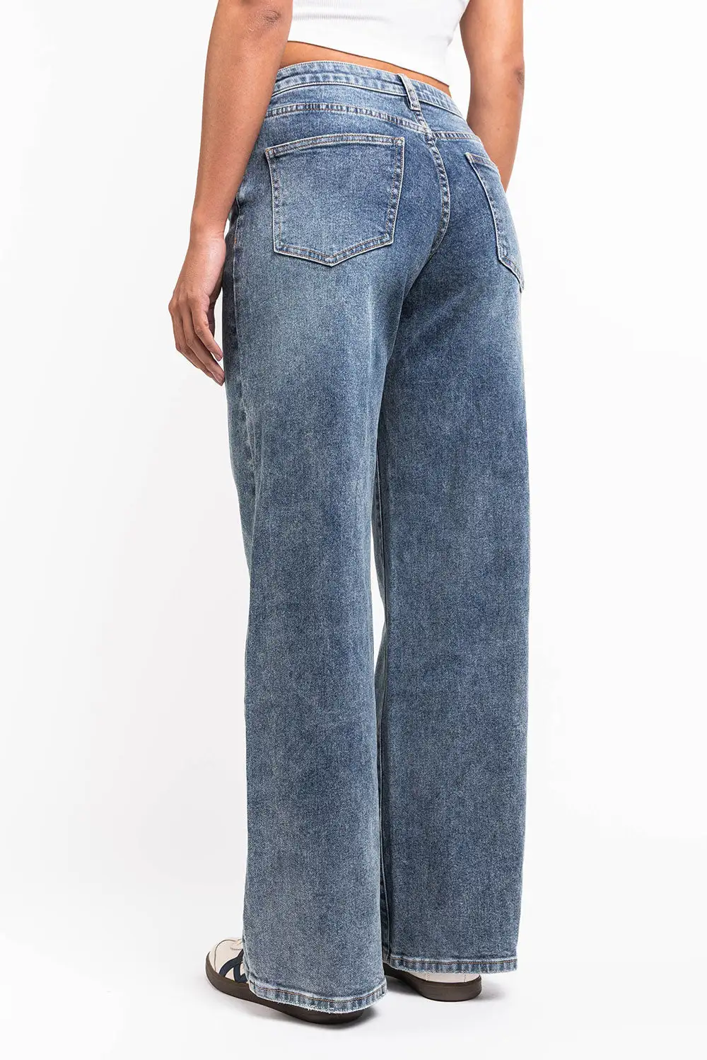 Daytime Mid Rise Wide Leg Jeans