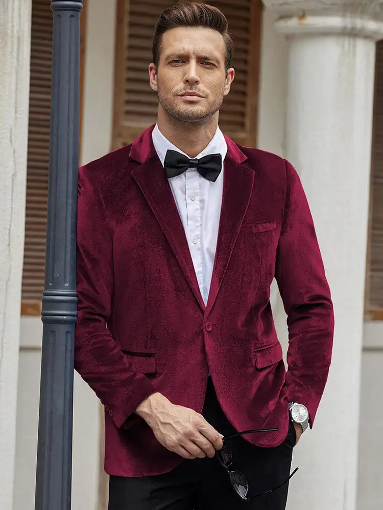 Luxury Velvet Blazer Jacket