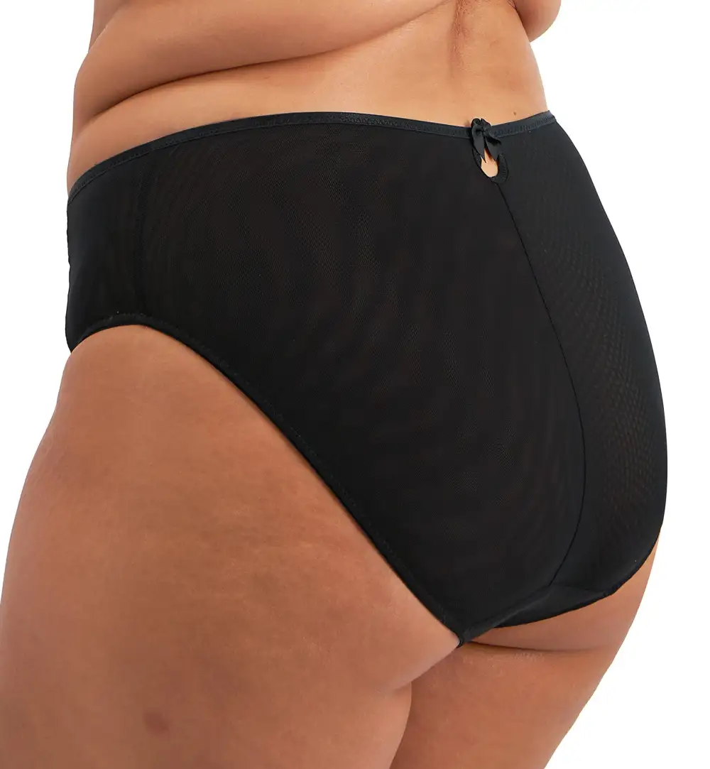 High-Waist Mesh High-Leg Brief Panty