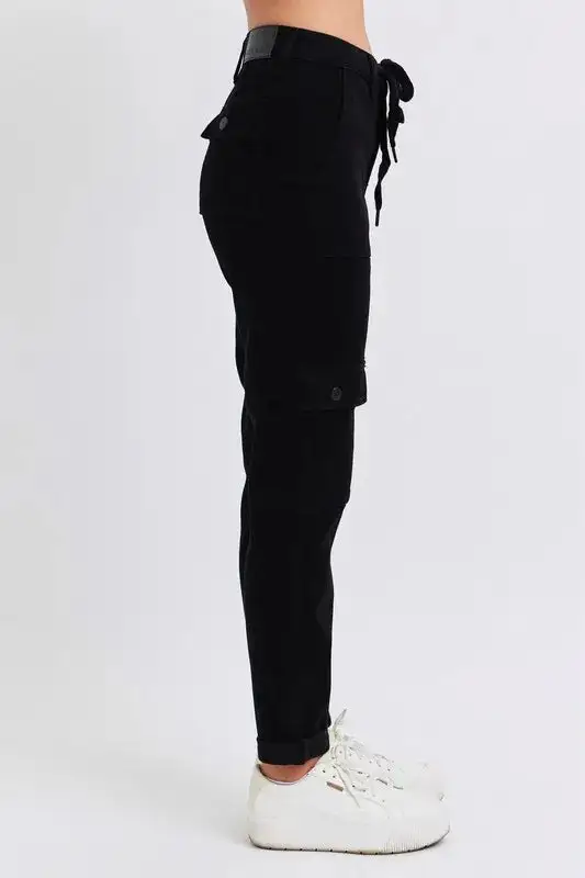 High Waist Cargo Cuffed Plus Joggers Jogger Pants