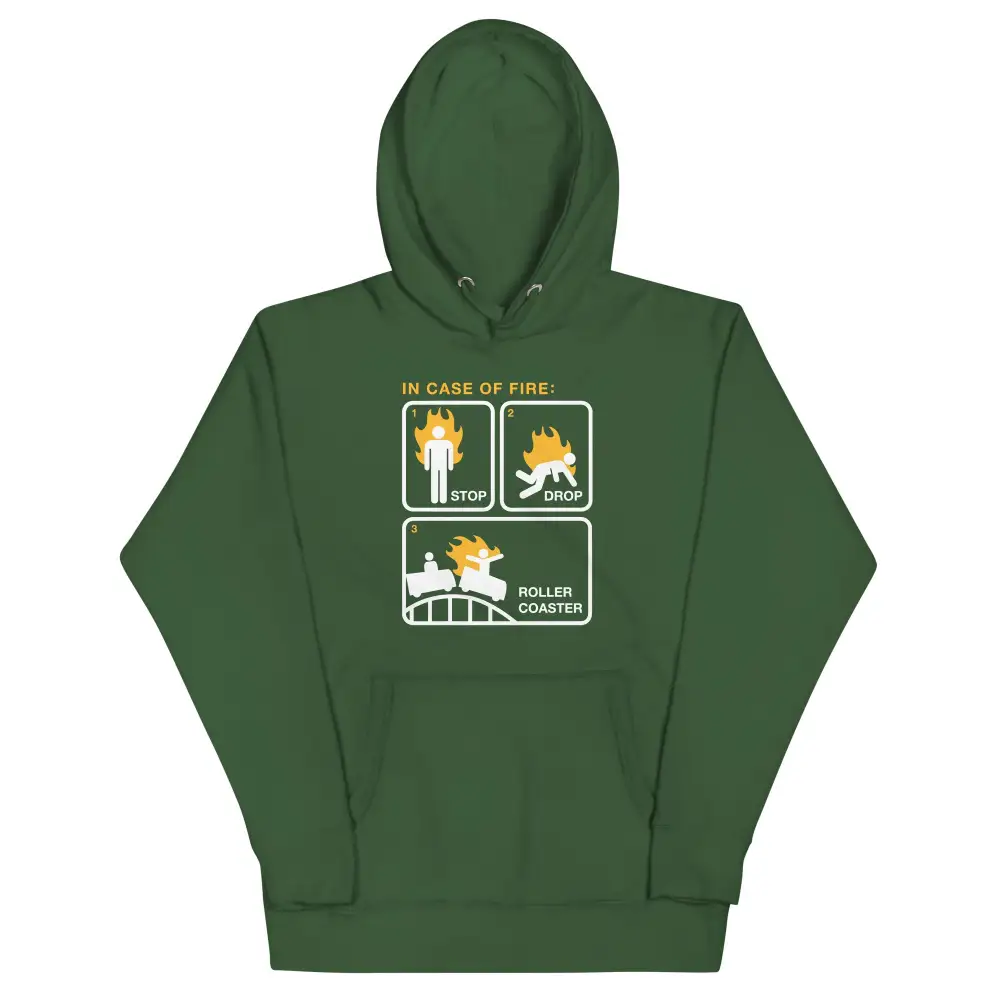 Stop Drop Roller Coaster Unisex Comfort Hoodie