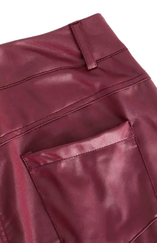 Pu Leather Feet Trousers Pants