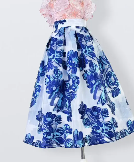 Refined Comfort Everyday Casual Embroidered Skirt