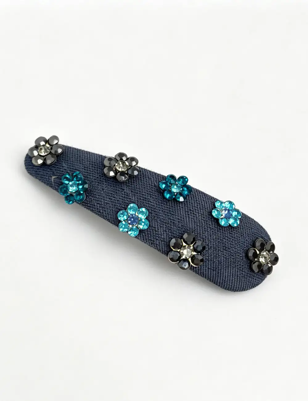 Floral Embellished Barrette Hair Clip