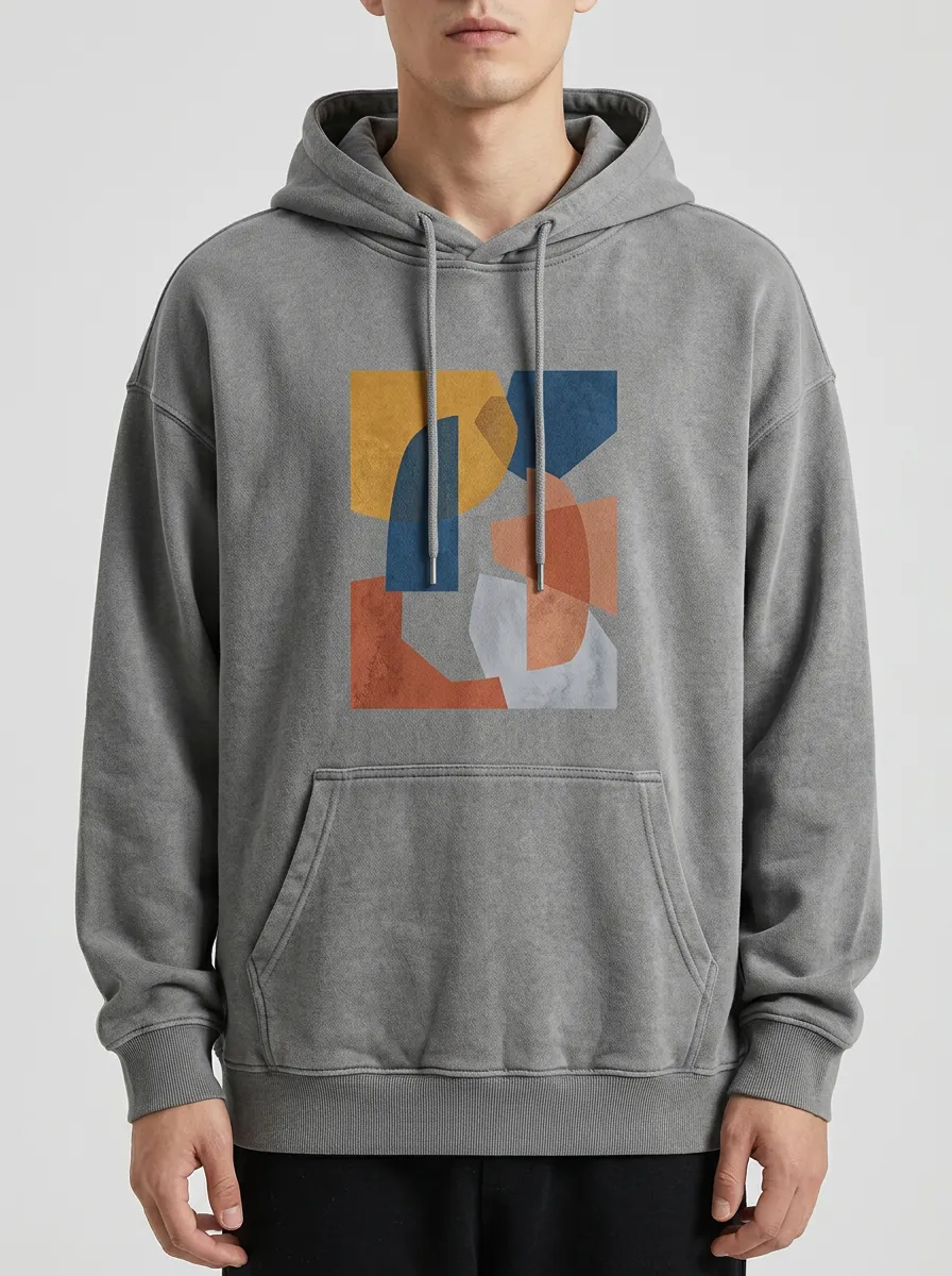 Unisex Washed Finish Metal Tip Hoodie