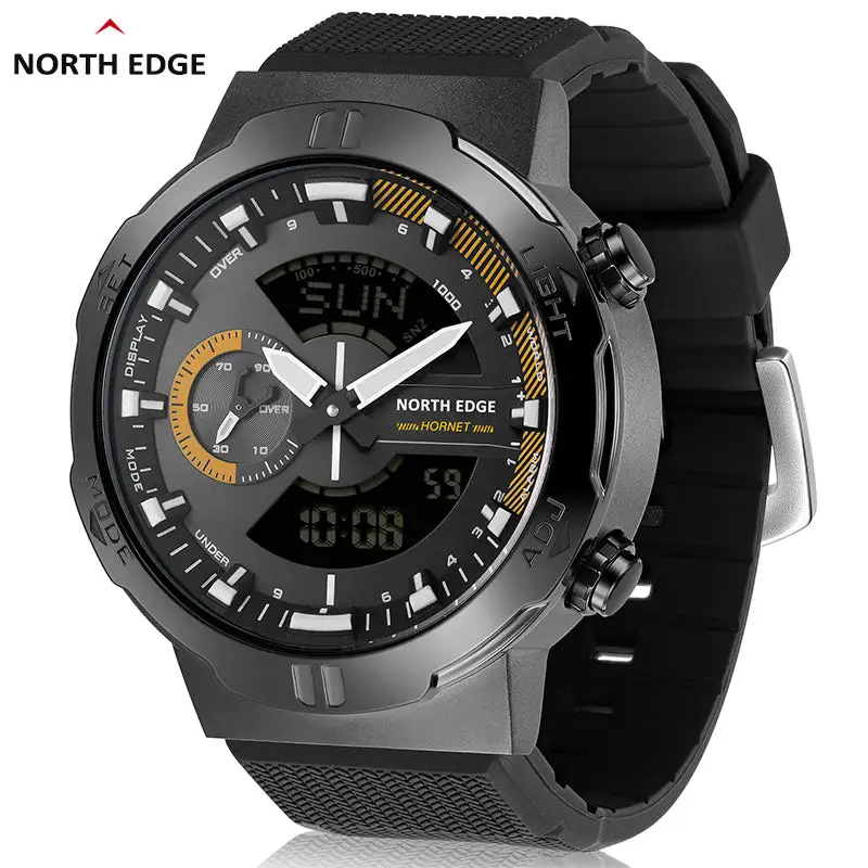 North Edge Men's adventure digital outdoor watch Hornet