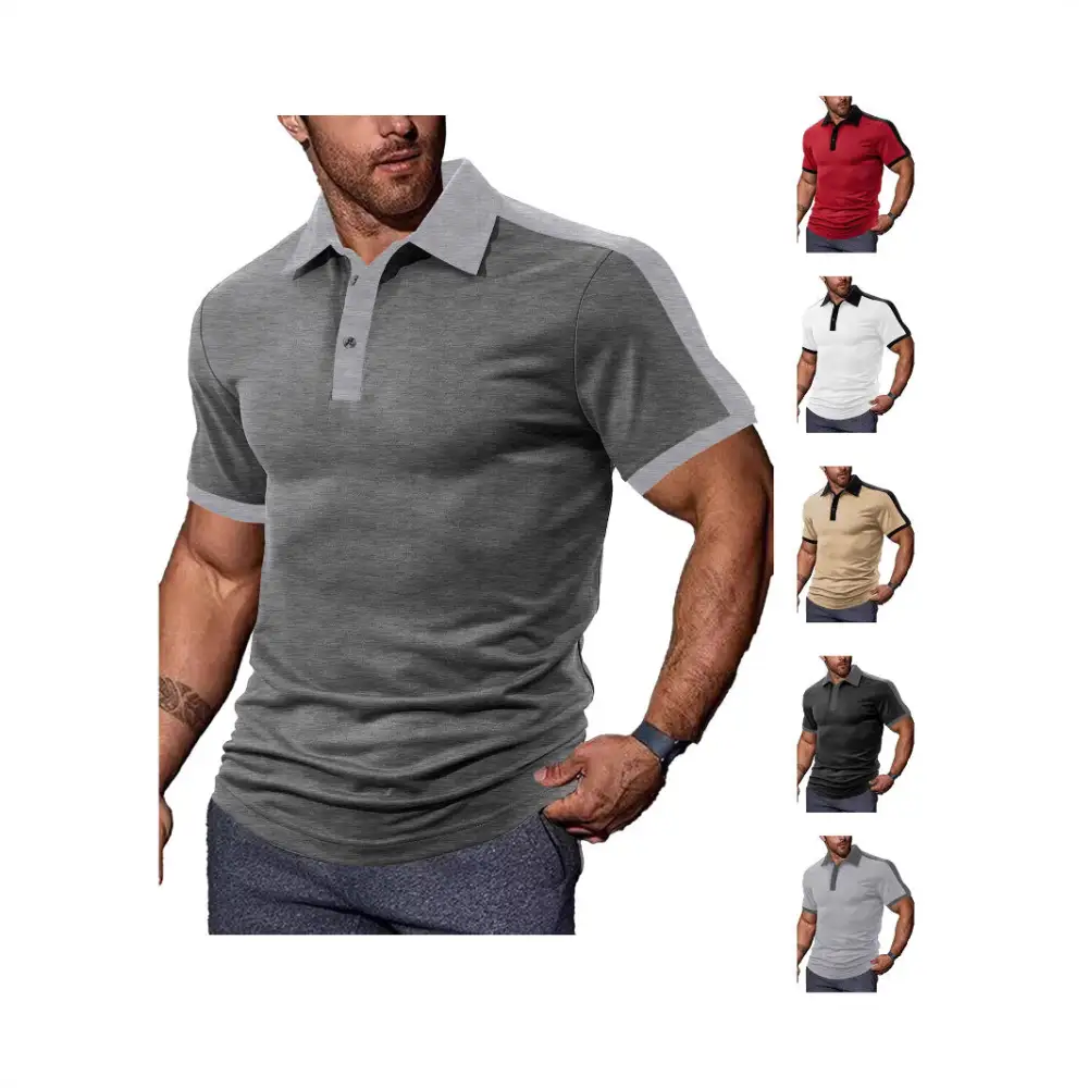 Contrast Trim Fitted Polo Shirt