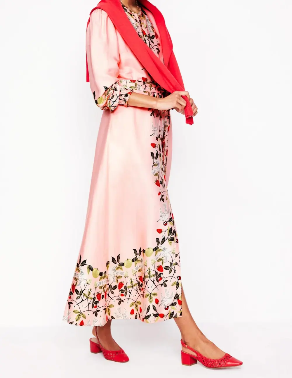 Collarless Shirt Dress
