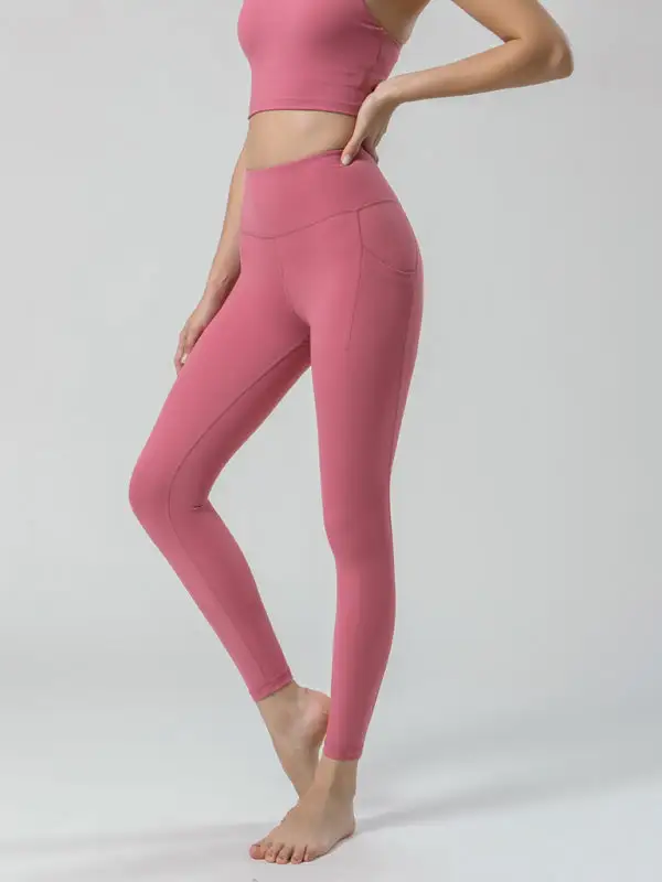 Sided Brushed Yoga Ninth High Waist Pants