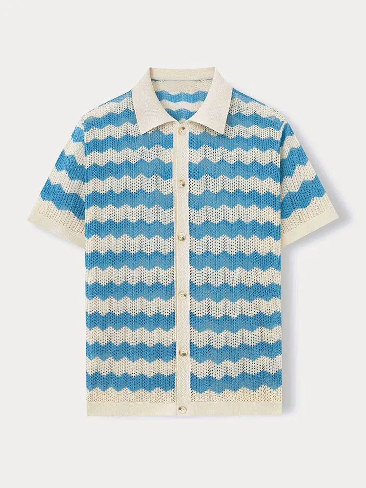 Jacquard Open Stitch Shirt
