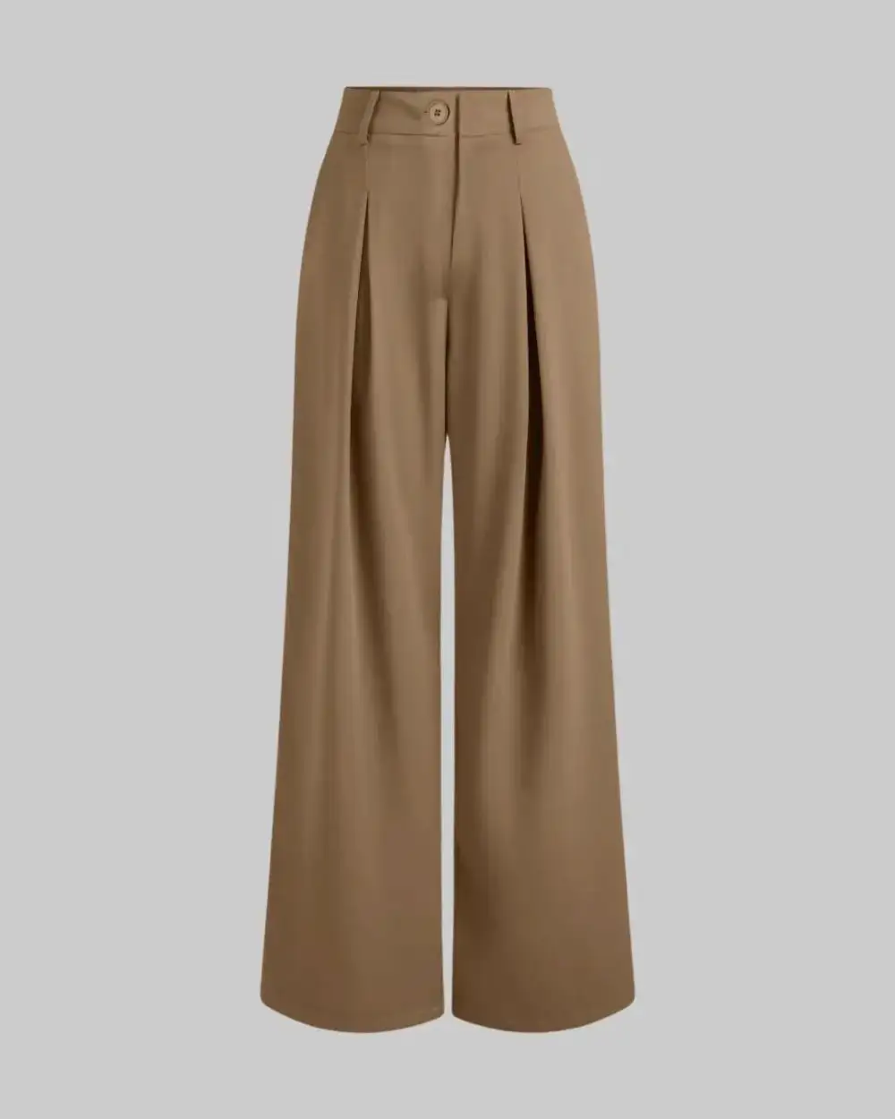 Polished High Waist Wide Leg Trousers