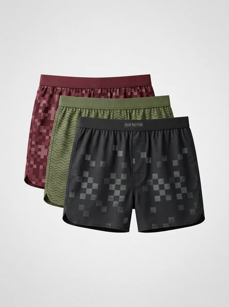 Everyday Pixel Geometric Boxer Brief Set