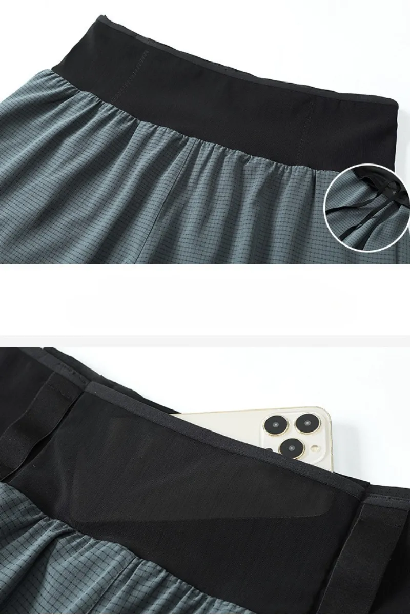 Quick Dry Breathable Dual Layer Athletic Shorts