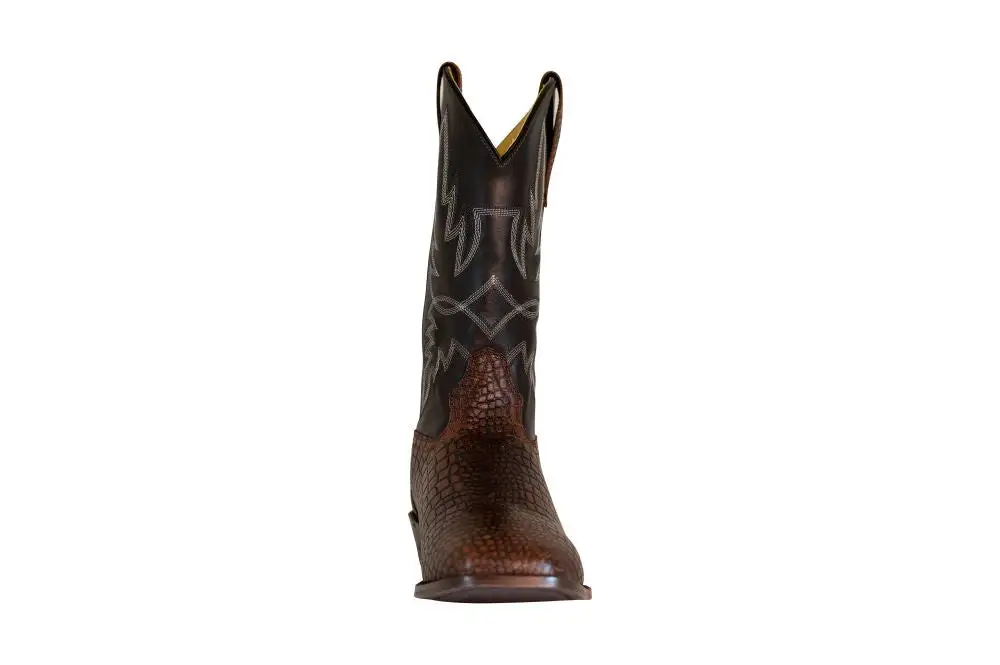 Tapered Layered Shaft Men's Denim Boots