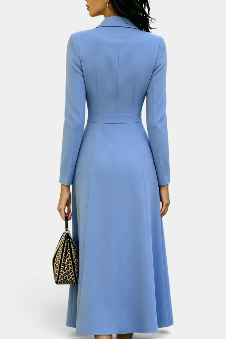 Blazer-Style Maxi Dress