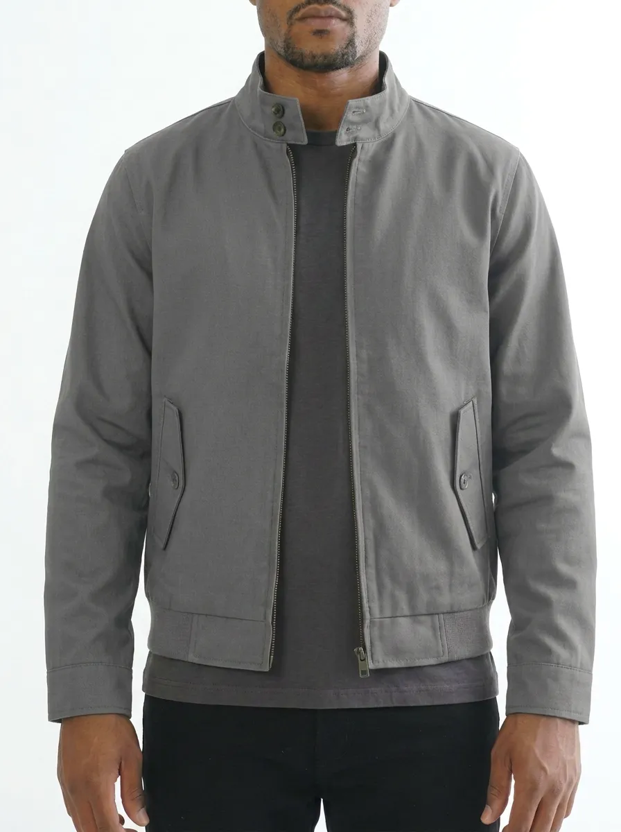 Men's Casual Olive Green Solid Minimalist Printed Jacket