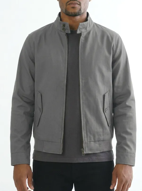 Men's Casual Olive Green Solid Minimalist Printed Jacket