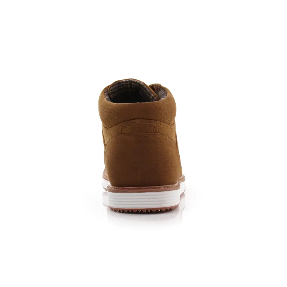 Faux-Suede Suede Lace-Up Chukka Boots