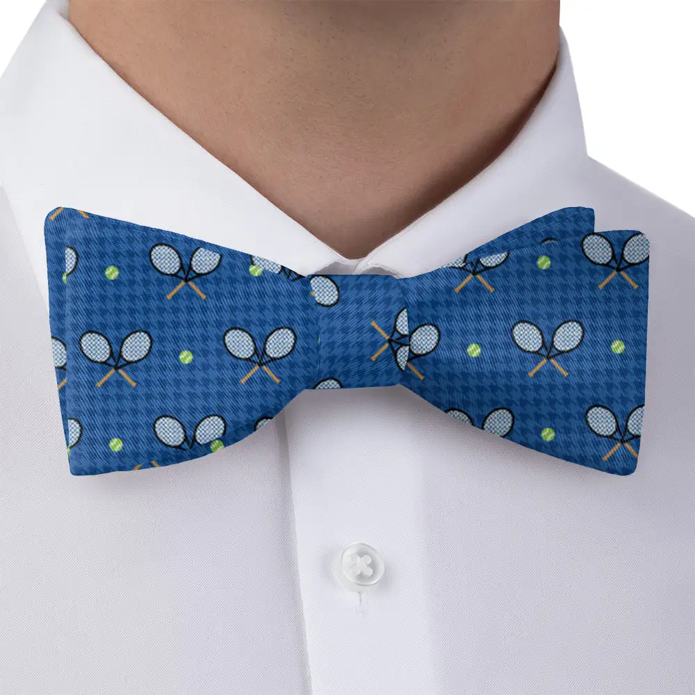 Houndstooth Tennis Theme Bow Tie