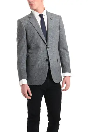 Wool Notch-Lapel Slim Jacket