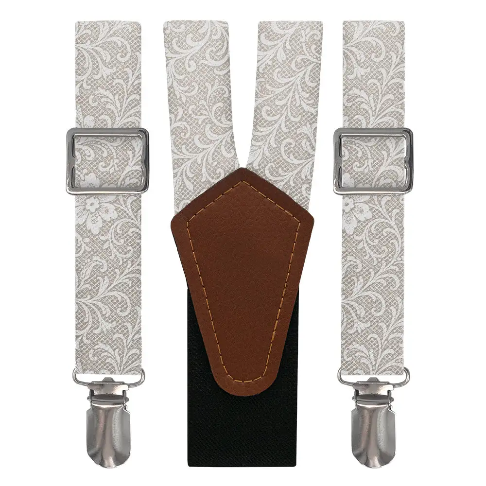 Lacework Floral Pattern Suspenders