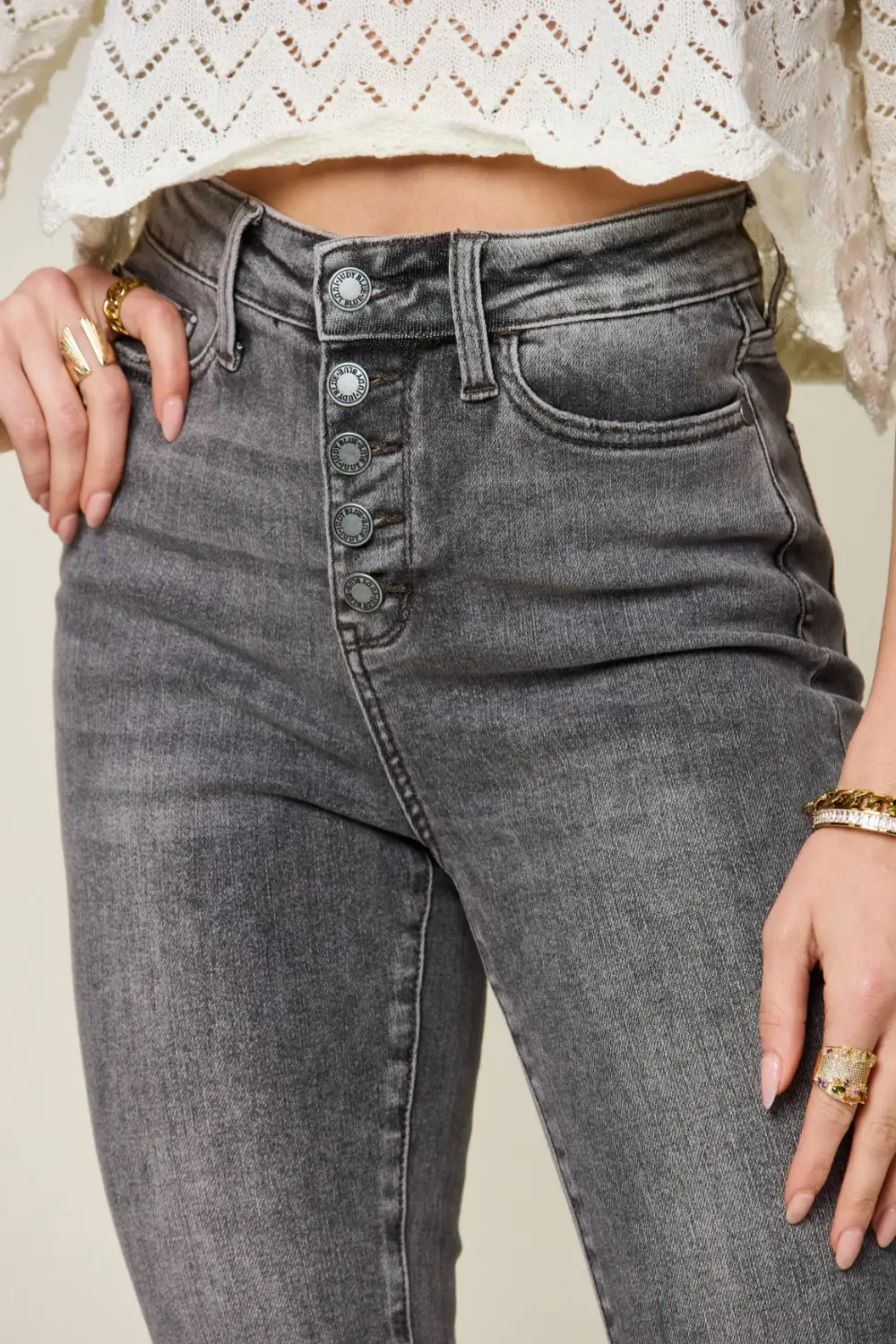 Textured High Waist Bottoms