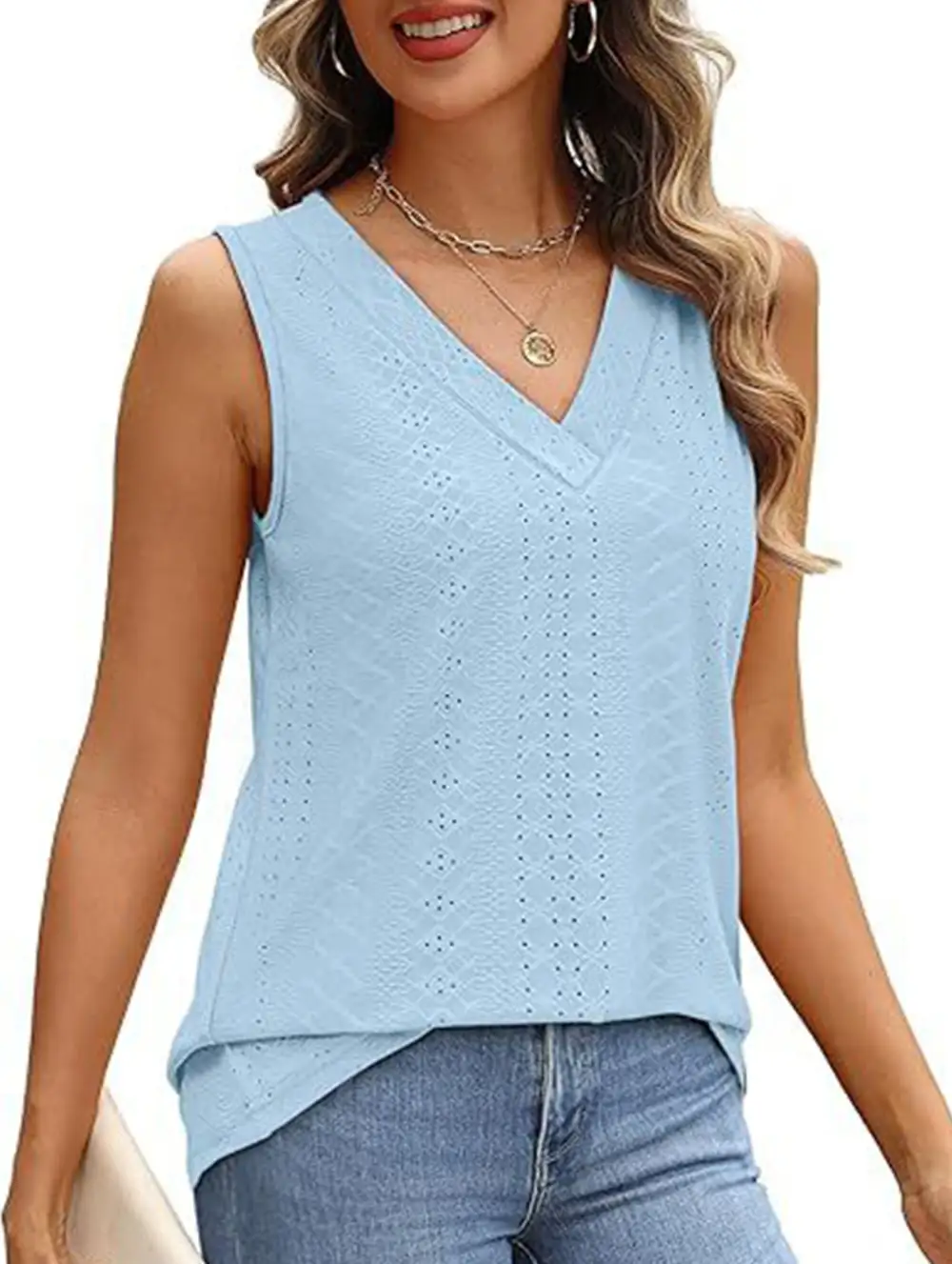 V Neck Loose Vest Top
