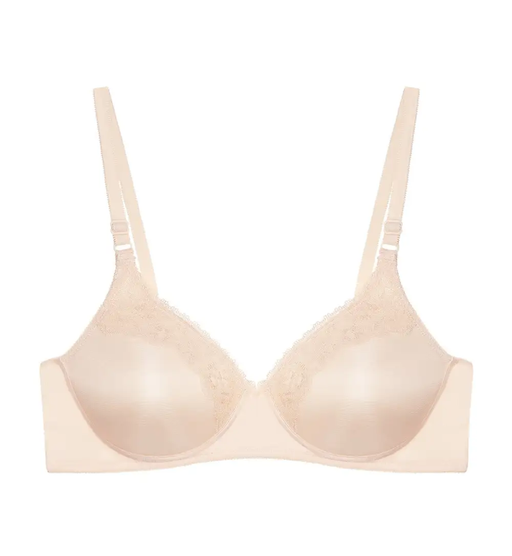 Women's Minimal Non-Wired Padded Lace Molded Bra