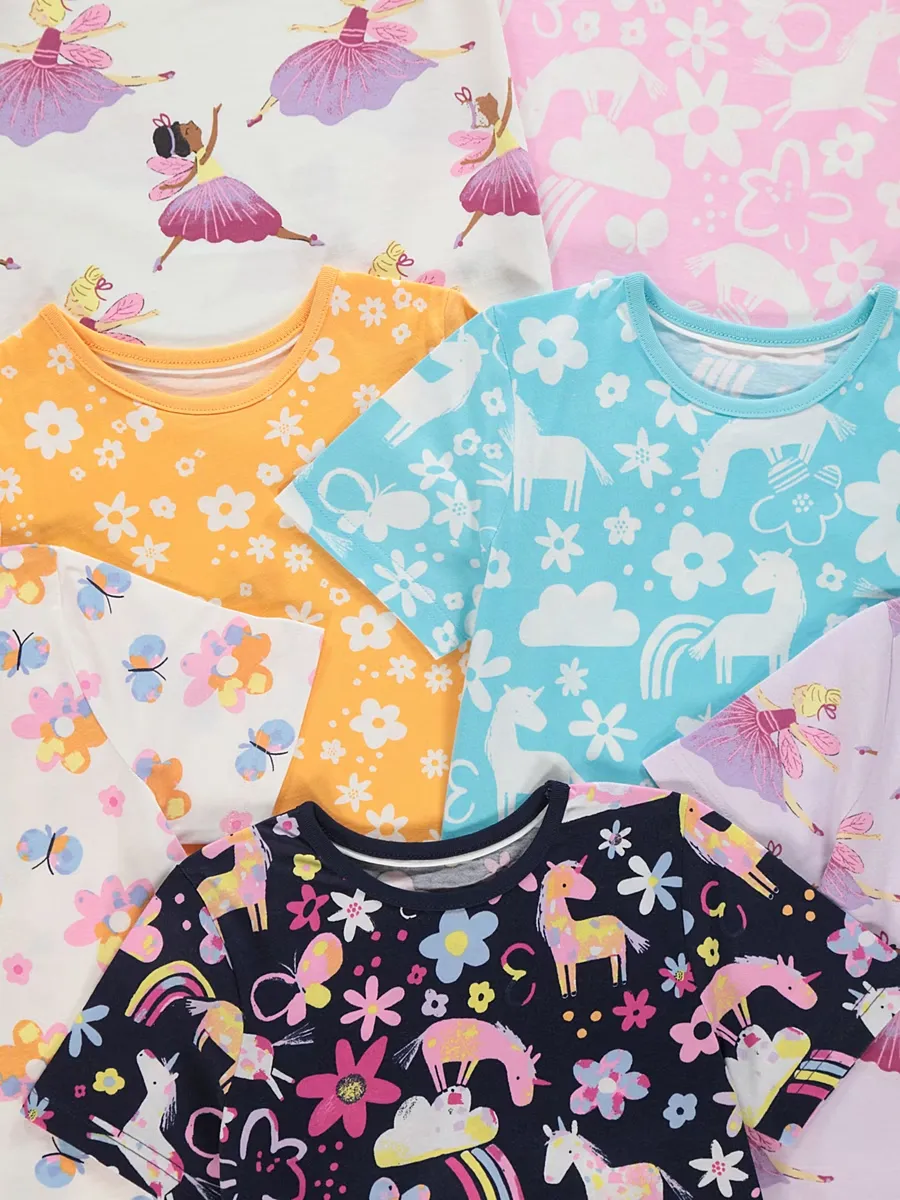 Unicorn Ballerina Short Pyjamas 7 Pack