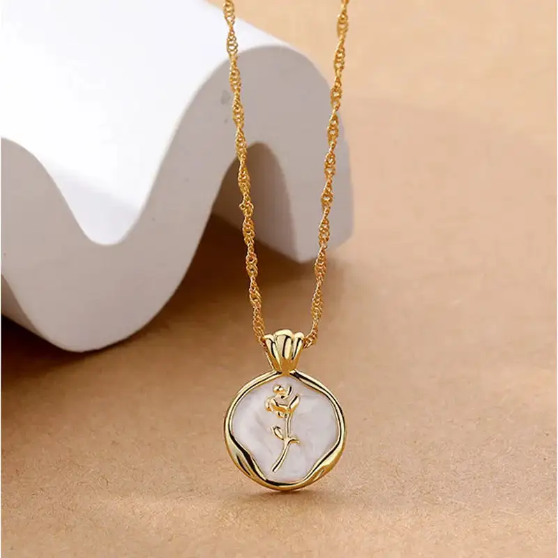 Modern Tulip Necklace