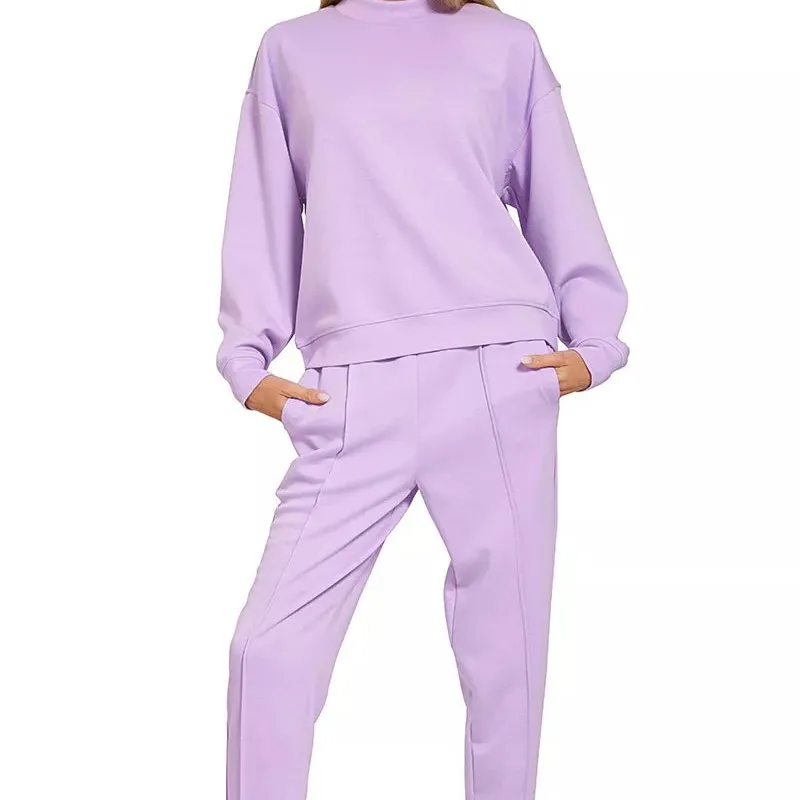 Scuba Mock Neck Sweatshirt and Joggers Set