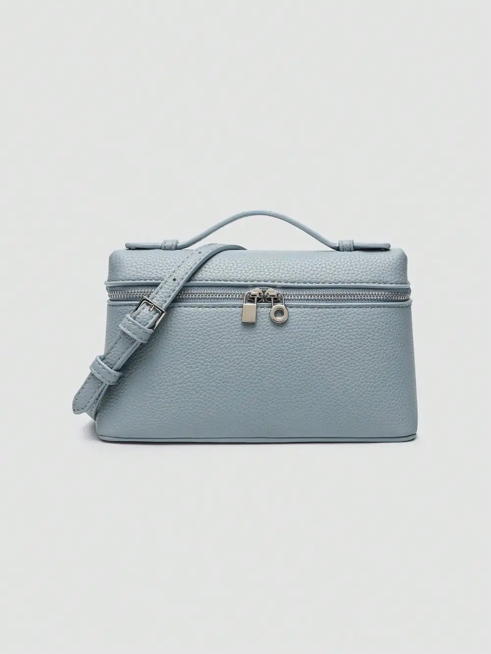 Litchi Grain PU Square Shoulder Bag